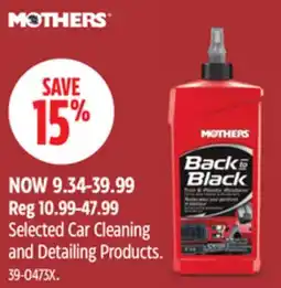 Canadian Tire Selected Car Cleaning and Detailing Products offer