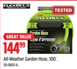 Canadian Tire FLEXZILLA All-Weather Garden Hose, 100' offer