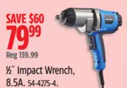 Canadian Tire Mastercraft ½ Impact Wrench, 8.5A offer