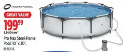 Canadian Tire Hydro Force Pro Max Steel-Frame Pool offer