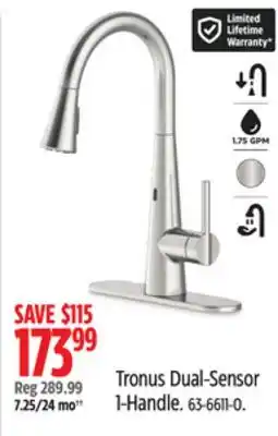 Canadian Tire Danze Tronus Dual-Sensor 1-Handle offer