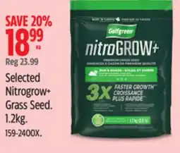Canadian Tire Selected Nitrogrow+ Grass Seed offer