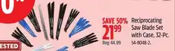 Canadian Tire Mastercraft Reciprocating Saw Blade Set with Case offer