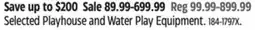Canadian Tire Selected Playhouse and Water Play Equipment offer