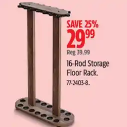 Canadian Tire 16-Rod Storage Floor Rack offer