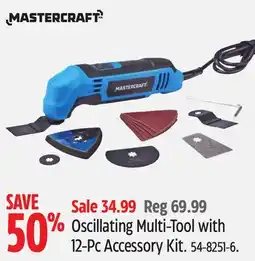 Canadian Tire Mastercraft Oscillating Multi-Tool with 12-Pc Accessory Kit offer