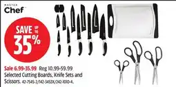 Canadian Tire Selected Cutting Boards, Knife Sets and Scissors Master Chef offer