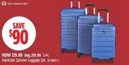 Canadian Tire OUTBOUND 3-Pc Hardside Spinner Luggage Set offer