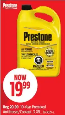 Canadian Tire Prestone 10-Year Premixed Antifreeze, Coolant offer