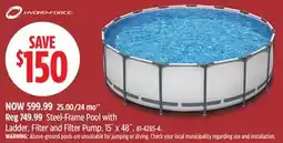 Canadian Tire Hydro-Force Steel-Frame Pool with Ladder, Filter and Filter Pump offer
