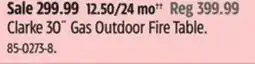 Canadian Tire Clarke 30Gas Outdoor Fire Table offer