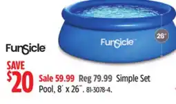 Canadian Tire FunSicle Simple Set Pool offer