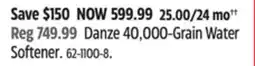 Canadian Tire Danze 40,000-Grain Water Softener offer