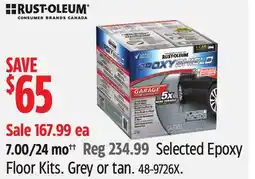 Canadian Tire Rust-Oleum Selected Epoxy Floor Kits offer