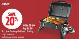Canadian Tire Portable Tabletop Grill with Folding Legs offer