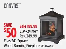 Canadian Tire Canvas Elias 24˝ Square Wood-Burning Fireplace offer