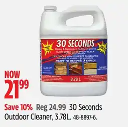Canadian Tire 30 Seconds Outdoor Cleaner offer