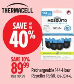 Canadian Tire ThermaCell Rechargeable 144-Hour Repeller Refill offer