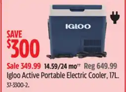 Canadian Tire Igloo Active Portable Electric Cooler, 17L offer