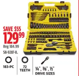 Canadian Tire Selected Stanley Black Chrome Socket Sets offer