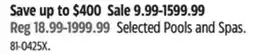 Canadian Tire Selected Pools and Spas offer