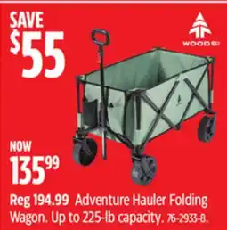 Canadian Tire Woods ADVENTURE HAULER FOLDING WAGON offer