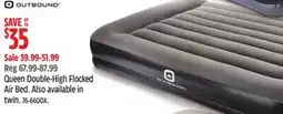 Canadian Tire OUTBOUND Queen Double-High Flocked Air Bed offer