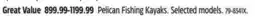 Canadian Tire Pelican Fishing Kayaks offer