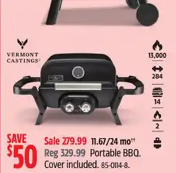 Canadian Tire Vermont Castings Portable BBQ offer