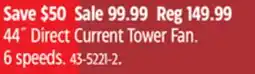 Canadian Tire 44˝ Direct Current Tower Fan offer
