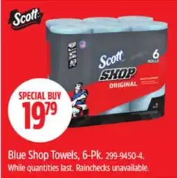 Canadian Tire Blue Shop Towels, 6-Pk offer