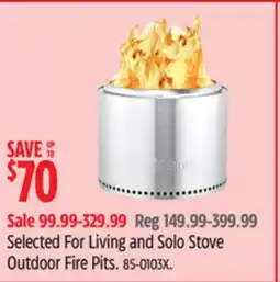 Canadian Tire Selected For Living and Solo Stove Outdoor Fire Pits offer