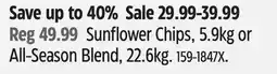 Canadian Tire ARMSTRONG Sunflower Chips, 5.9kg or All-Season Blend, 22.6kg offer
