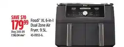 Canadian Tire Foodi XL 6-in-1 Dual Zone Air Fryer, 9.5L offer