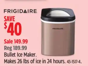 Canadian Tire Frigidaire Bullet Ice Maker offer
