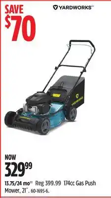 Canadian Tire Yardworks 174cc Gas Push Mower offer