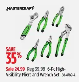 Canadian Tire 6-Pc High- Visibility Pliers and Wrench Set offer