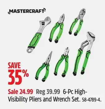 Canadian Tire 6-Pc High- Visibility Pliers and Wrench Set offer