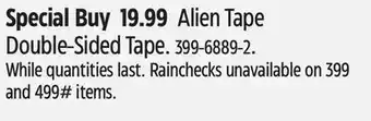Canadian Tire Alien Tape Double-Sided Tape offer