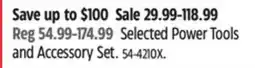 Canadian Tire Selected Power Tools and Accessory Set offer
