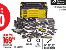 Canadian Tire STANLEY Black Chrome Socket Set offer