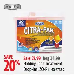 Canadian Tire Holding Tank Treatment Drop-Ins offer