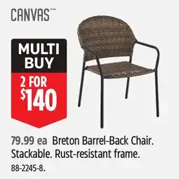 Canadian Tire Breton Barrel-Back Chair offer