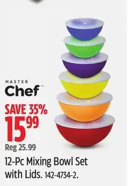 Canadian Tire Masterchef 12-Pc Mixing Bowl Set with Lids offer