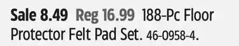 Canadian Tire 188-Pc Floor Protector Felt Pad Set offer