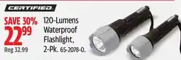 Canadian Tire Certified 120-Lumens Waterproof Flashlight offer