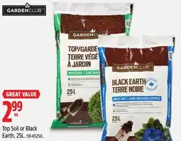 Canadian Tire Garden Club Top Soil or Black Earth, 25L offer