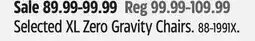 Canadian Tire For Living Selected XL Zero Gravity Chairs offer