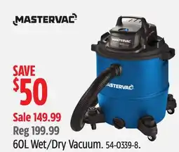 Canadian Tire 60L Wet/Dry Vacuum offer