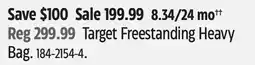 Canadian Tire Target Freestanding Heavy Bag offer